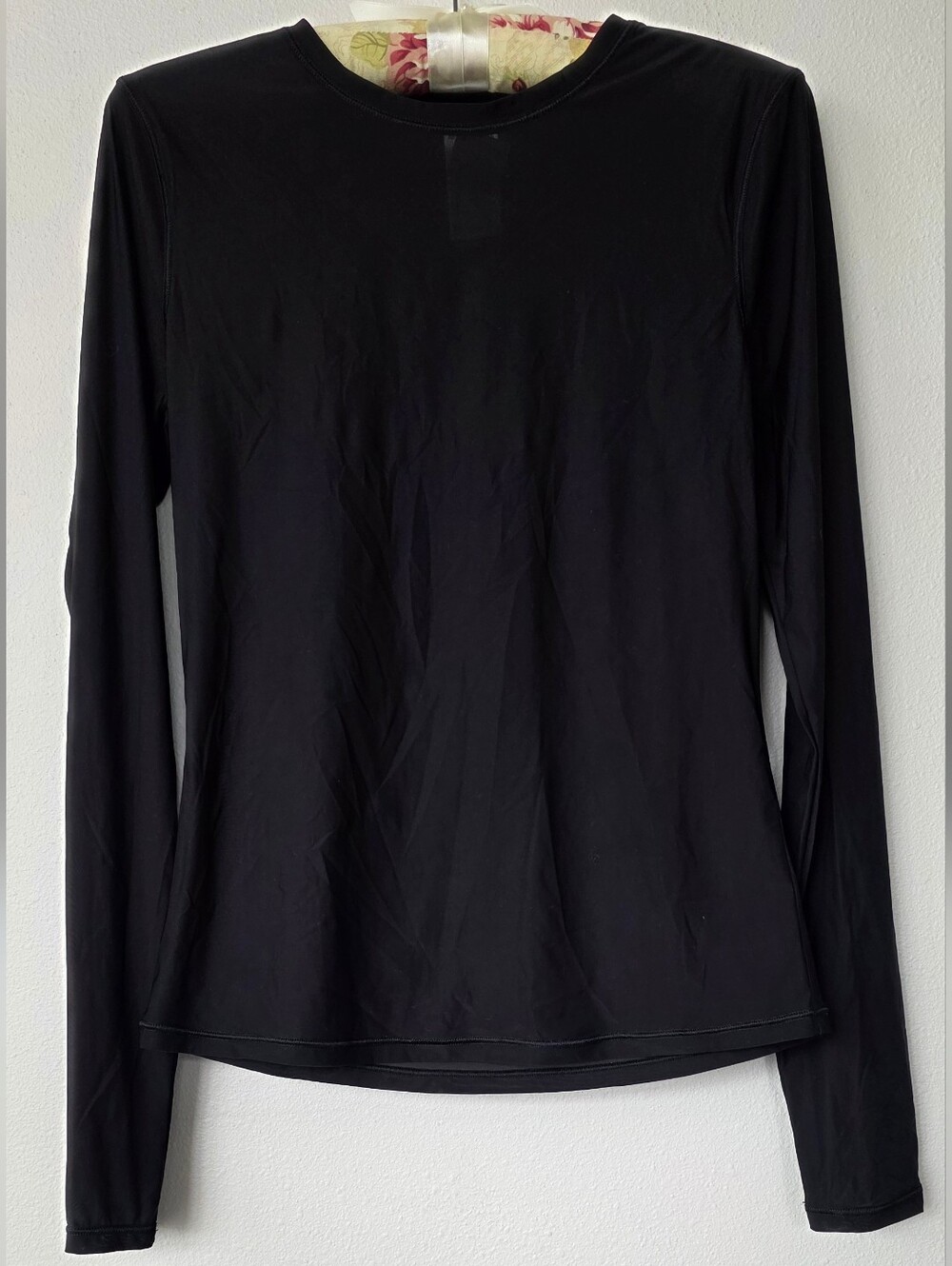 Athleta Sheer Black Long Sleeve Women’s Top Medium Like New